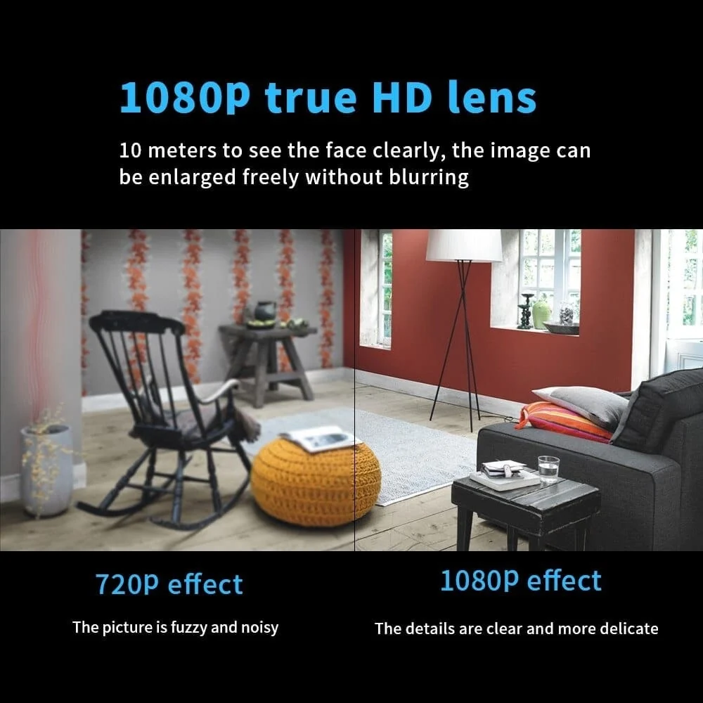 Wireless Security Camera Indoor Wi-Fi Connectivity Mini - Image 4